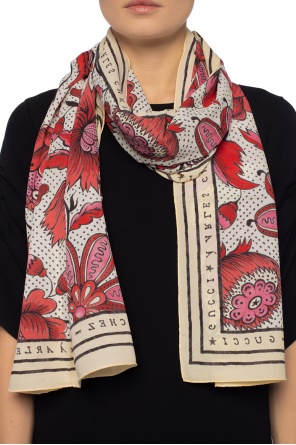 Floral motif scarf, zdjęcie 2 Floral motif scarf od Gucci
